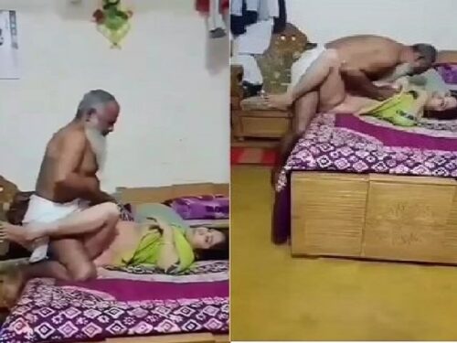 ஓல்ட் மேன் பிலாக்கிங் செஸ் ஹிஸ் ஹாட் பஹு தேசி விறல் மாம்ஸ்